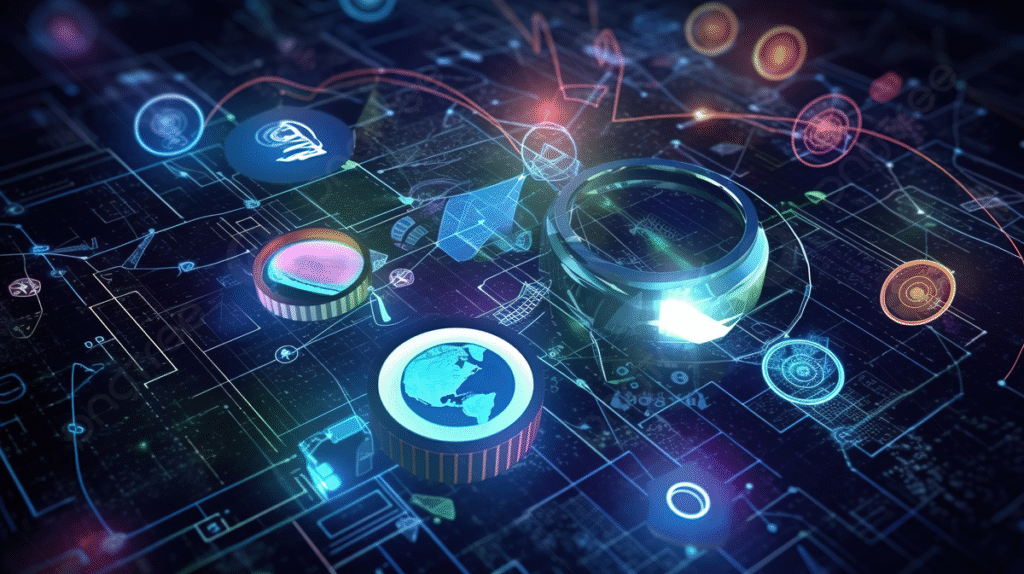 Pngtree Enhancing Seo A 3D Illustration Of Web Analytics And Marketing On Picture Image 3894185