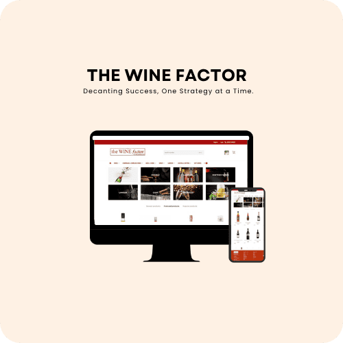 Modern Website Showcasing Wine Shop Branding And Digital Marketing Strategies.