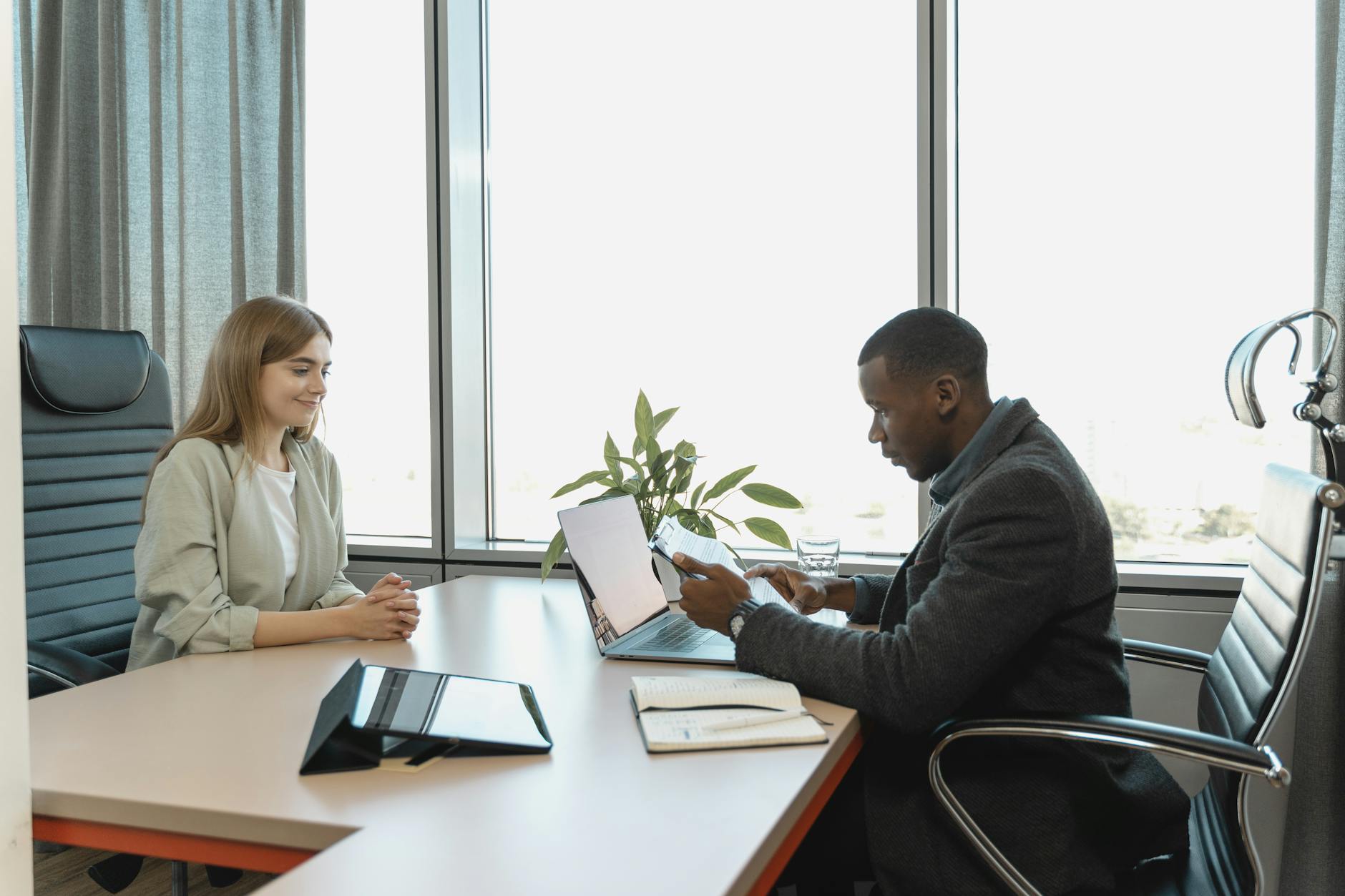 Business Meeting With Diverse Professionals Discus