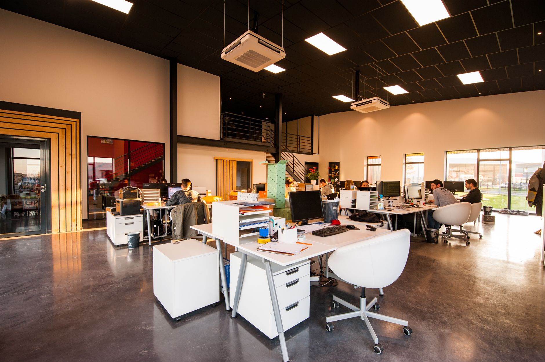 A Spacious And Modern Open Plan Office With Natura 2