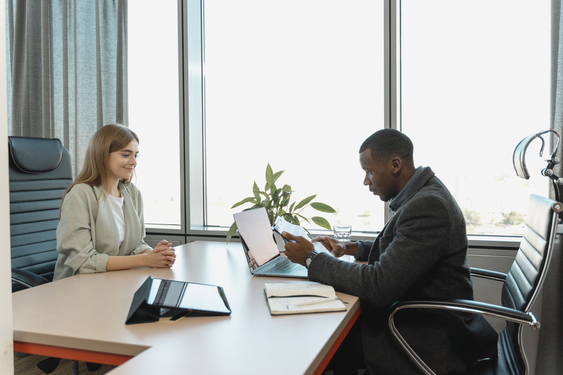 Business Meeting With Diverse Professionals Discus
