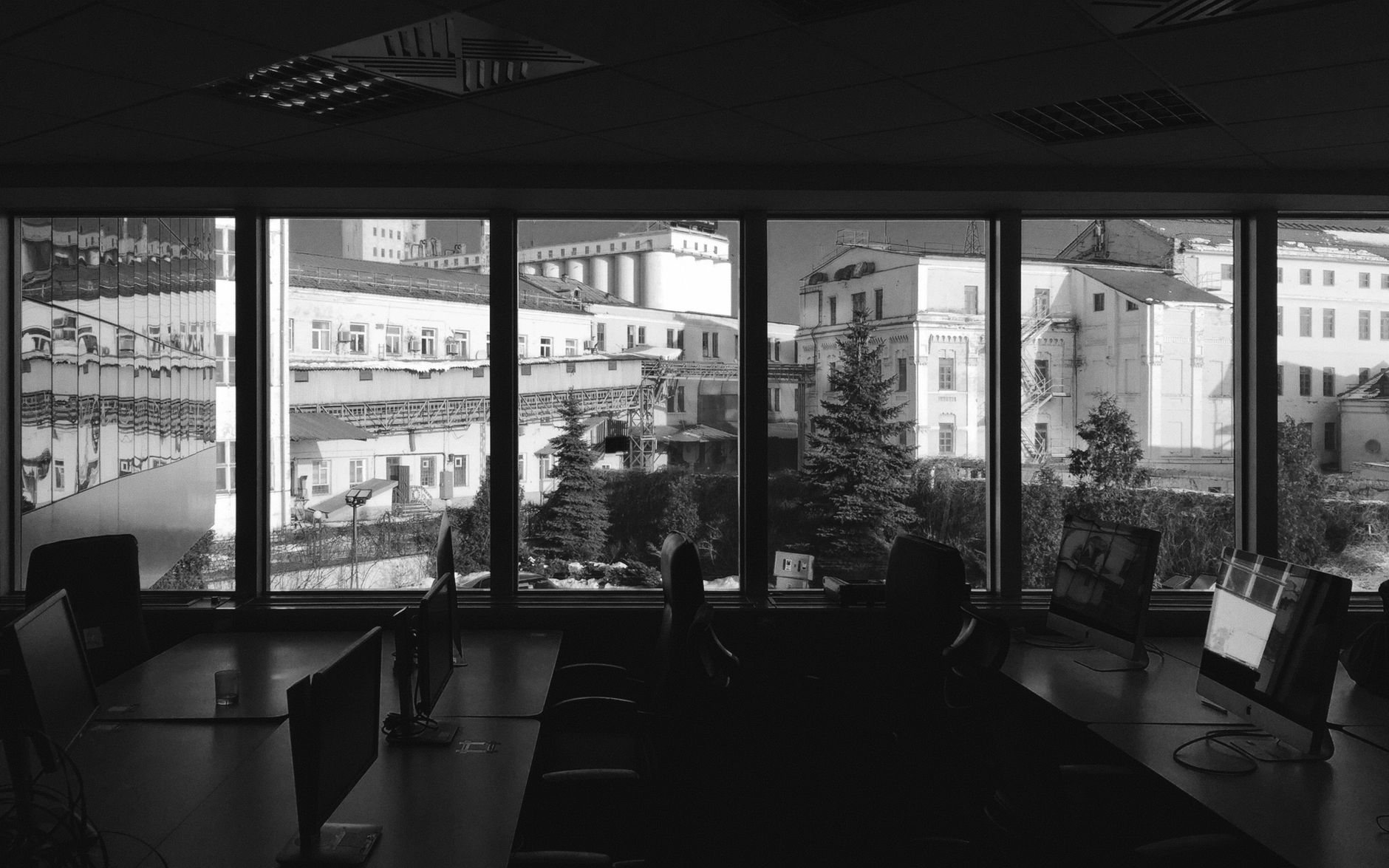 Interior Shot Of A Kyiv Office With Historic Archi